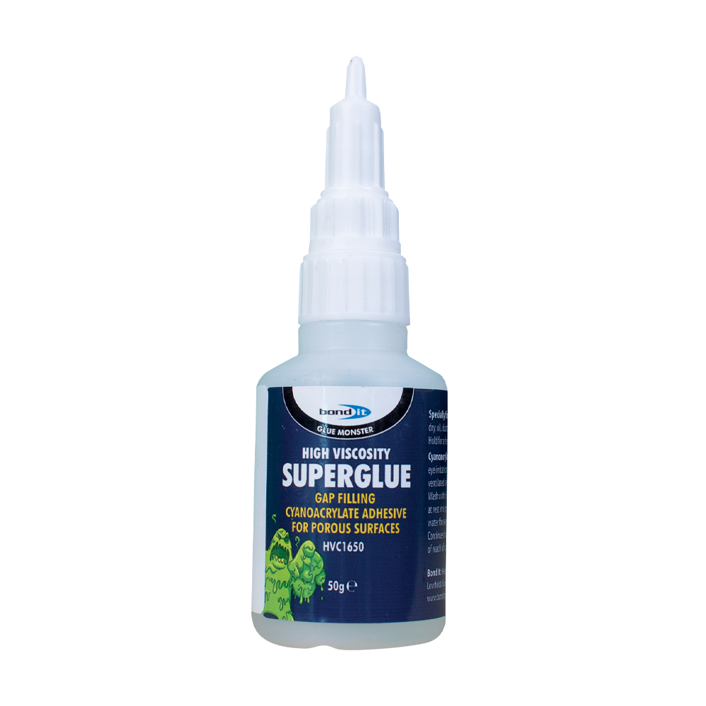 BONDIT CYANOACRYLATE SUPERGLUE - HI VISCOSITY CLEAR 50G st
